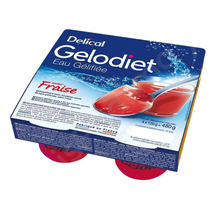 DELICAL GELODIET EAU GEL FRAISE 4*120 G