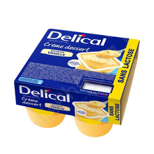 DELICAL CREME SANS LACTOSE VANILL 4*125G