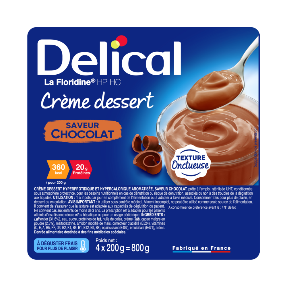 DELICAL CREME FLORIDINE CHOCOLAT 4*200G