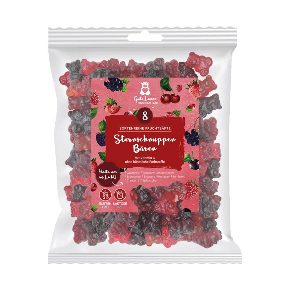 GUTE LAUNE STERNSCHNUPPEN BAER ROT 150G