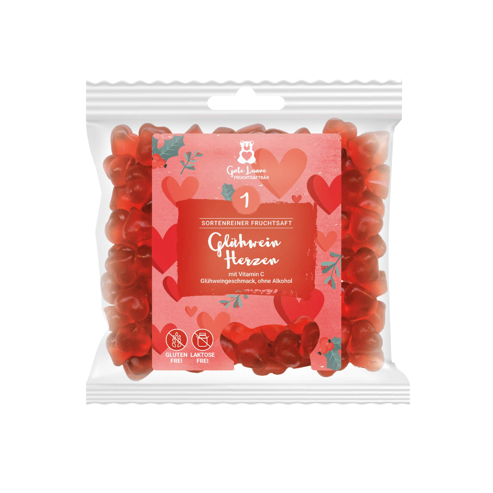 GUTE LAUNE GLUEHWEIN HERZEN 150G