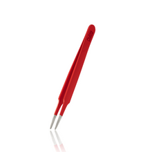 RUBIS EYELASH TWEEZERS STRAIGHT RED