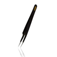RUBIS EYELASH TWEEZERS POINTED BLACK