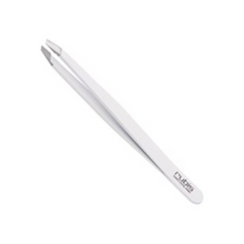 RUBIS EYELASH TWEEZERS ANGLED WHITE