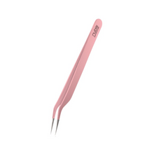 RUBIS EYELASH TWEEZERS ANGLED PINK
