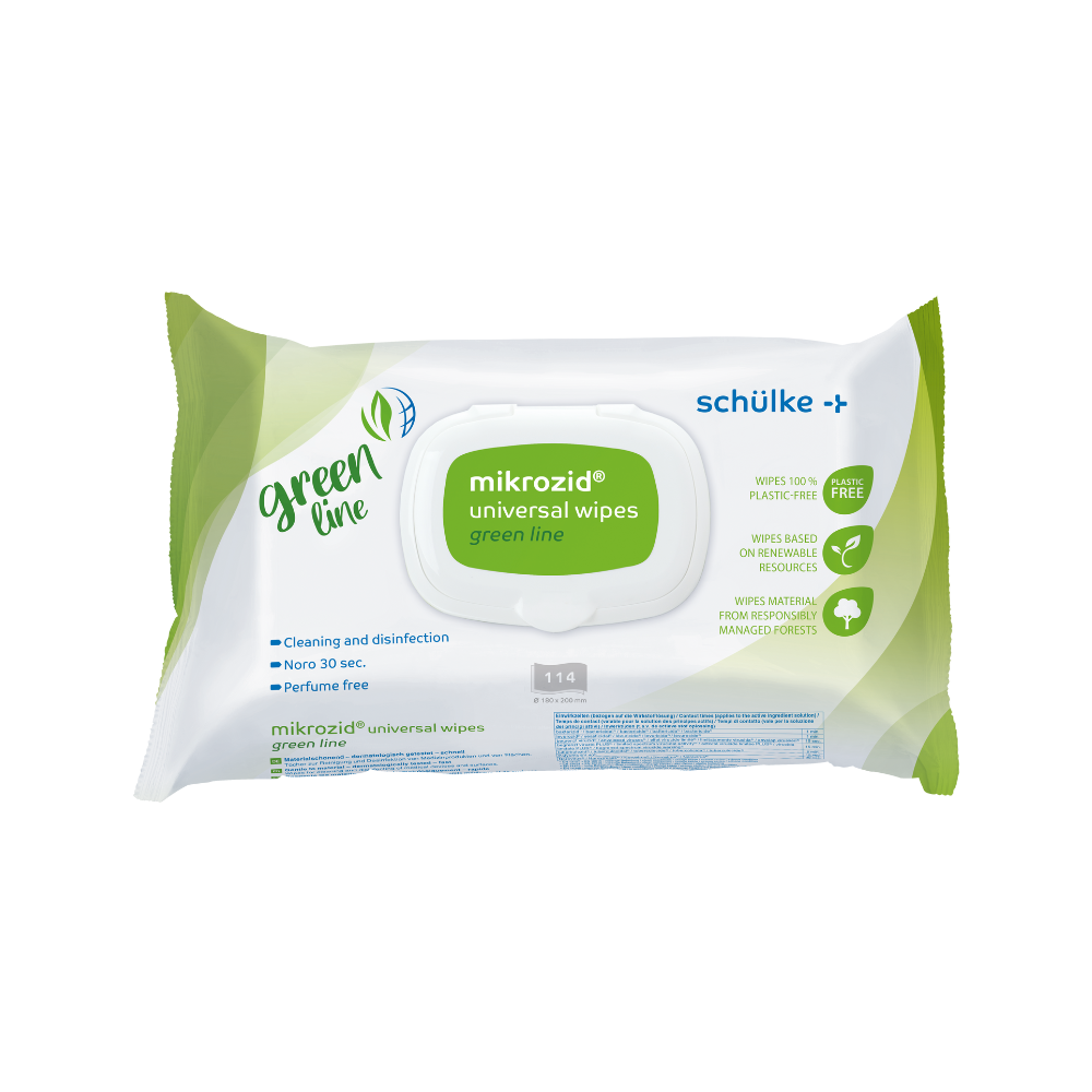 MIKROZID UNIVERS WIPES 114 ST GREEN LINE