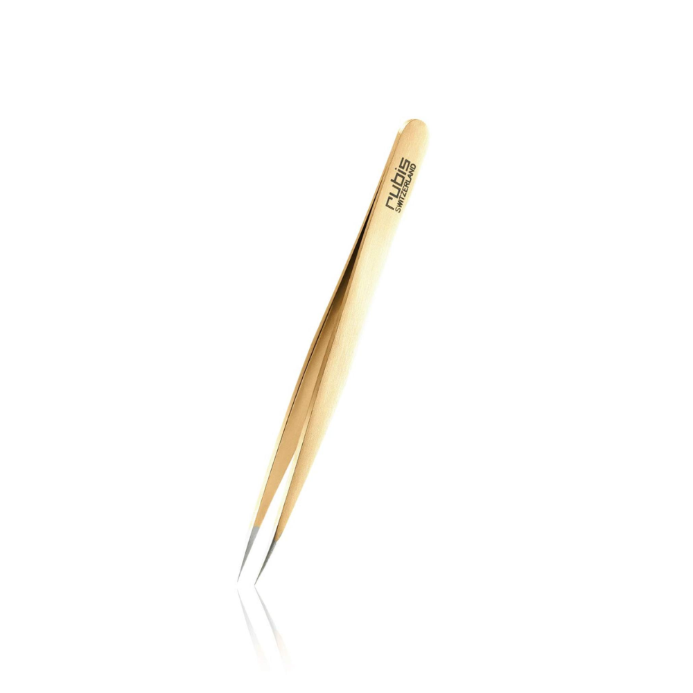 RUBIS FISHBONE TWEEZERS GOLD