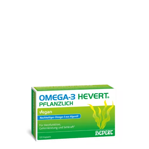 OMEGA 3 HEVERT PFLANZLICH 120 KAPSELN