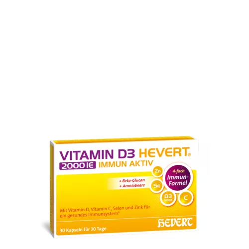 VITAMIN D3 HEVERT 2000 IE IMMUN AKTIV 30 KAPSELN