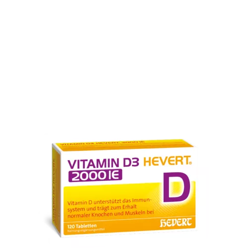 VITAMIN D3 HEVERT 2000 IE 120 CPR