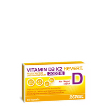 VITAMIN D3K2 HEVERT PLUS CA MG 2000IE 60CAPS